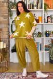 Big Softie Star Short Sleeve Knit Olive
